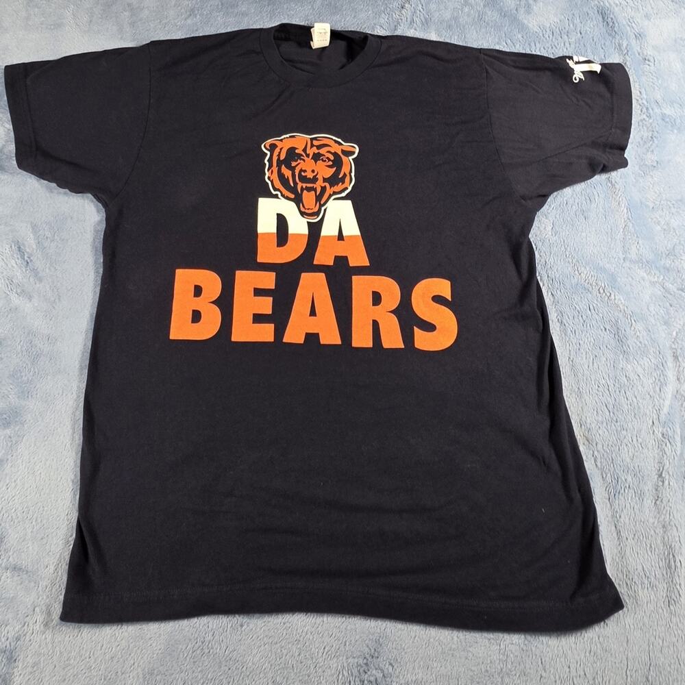 Chicago Bears Da Bears Miller Lite T Shirt Men’s Large Navy NFL Football